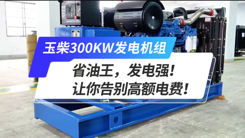 「視頻」玉柴300kw發(fā)電機(jī)組，省油王，發(fā)電強！讓你告別高額電費！ 